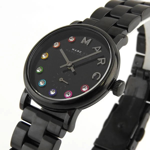 Marc by Marc Jacobs Baker Black Ion-plated Ladies/Steel Watch