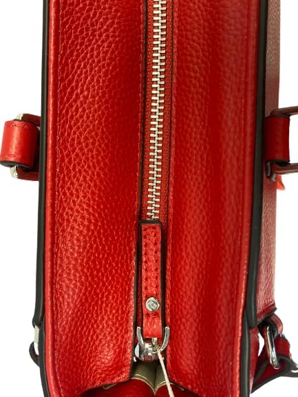 KTD Leather Tote Bag KTD-536 Rouge Vermillon by Kenzo Takada