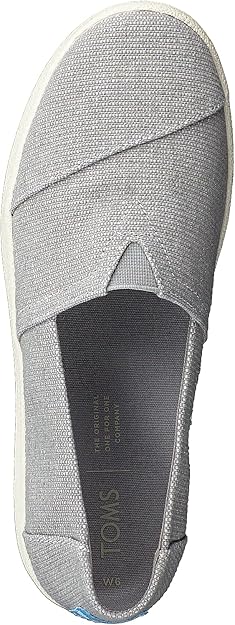 Toms Avalon Round Toe Stylish Espadrille - Grey