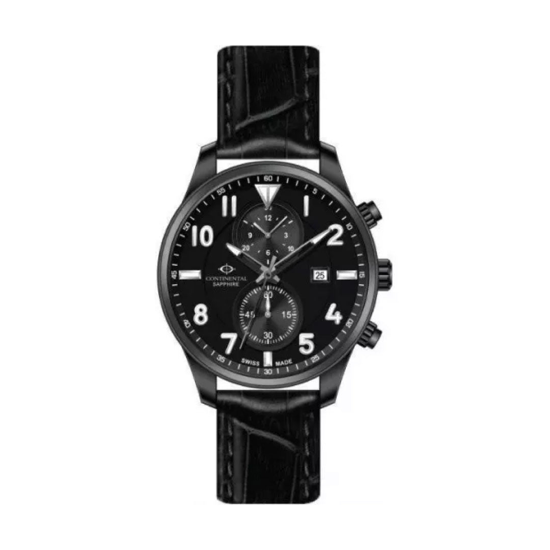 Continental 14605-GC454420 Men Black Leather strap