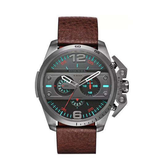 Diesel DZ4387 Men Brown Leather Strap