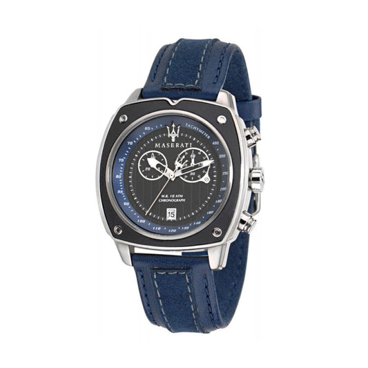 MASERATI R8871606002 Men VELOCITA / Blue Leather strap