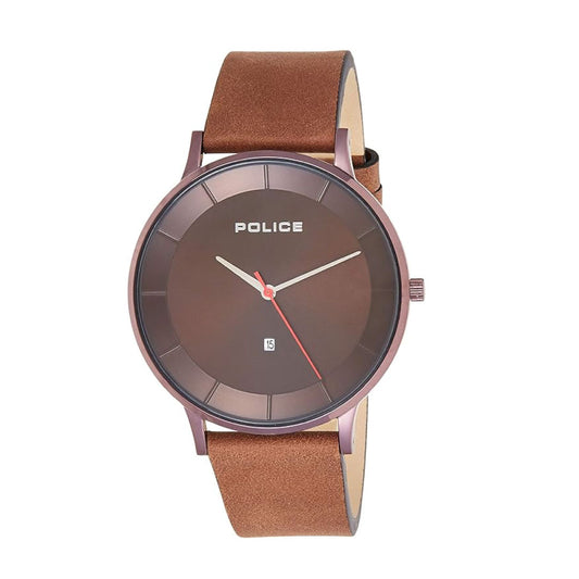 Police-PL.15400JSB Men Brown Leather Strap