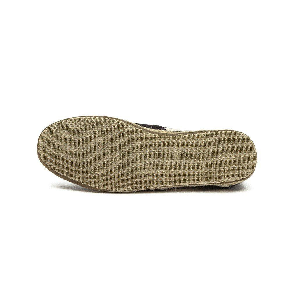 TOMS Men’s University Stripe Classic Alpargata Espadrilles Rope Loafer Black Slip-On