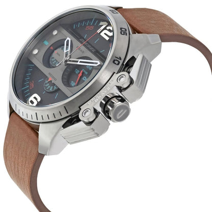 Diesel DZ4387 Men Brown Leather Strap