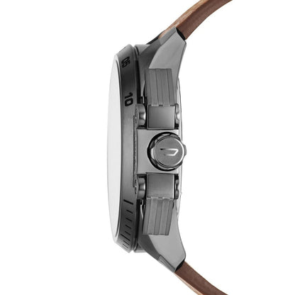 Diesel DZ4387 Men Brown Leather Strap