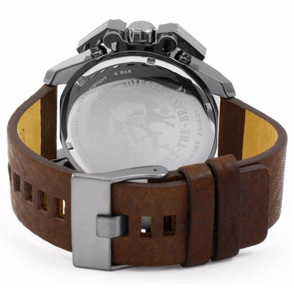 Diesel DZ4387 Men Brown Leather Strap