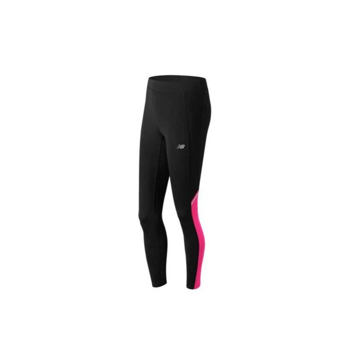 New Balance Accelerate black and pink long tights for women wp63132