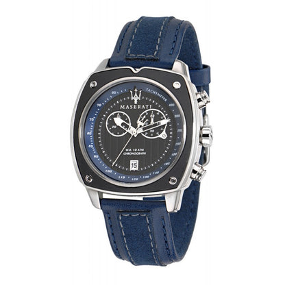 MASERATI R8871606002 Men VELOCITA / Blue Leather strap