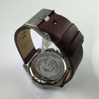 Diesel DZ4387 Men Brown Leather Strap