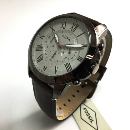 Fossil FS5344 Men Brown Leather Strap