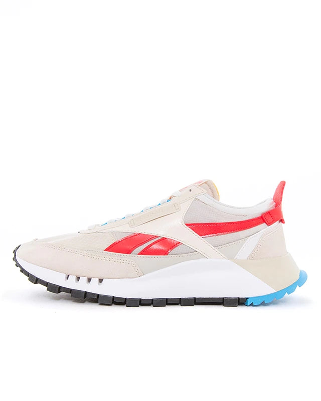 Reebok Men's Classic Leather Legacy Running Shoes Alabaster/Chalk/Laser Red