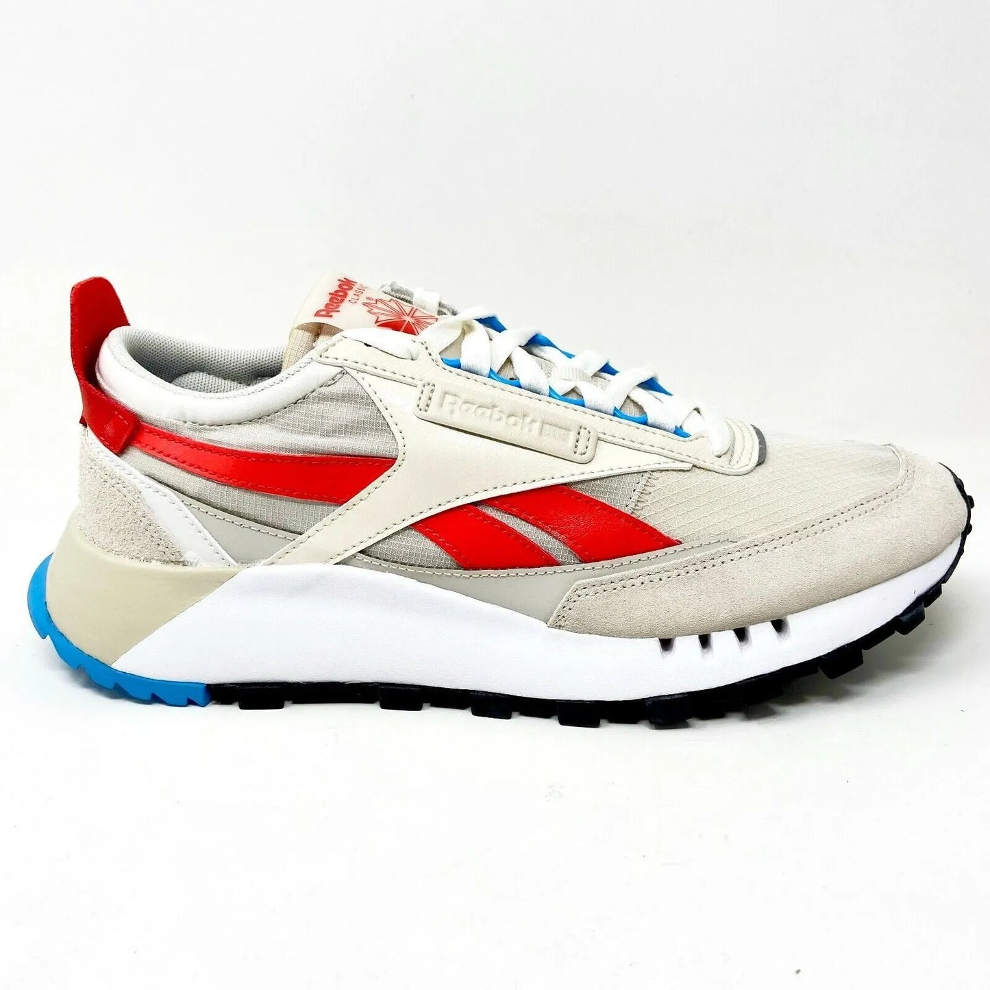 Reebok Men's Classic Leather Legacy Running Shoes Alabaster/Chalk/Laser Red