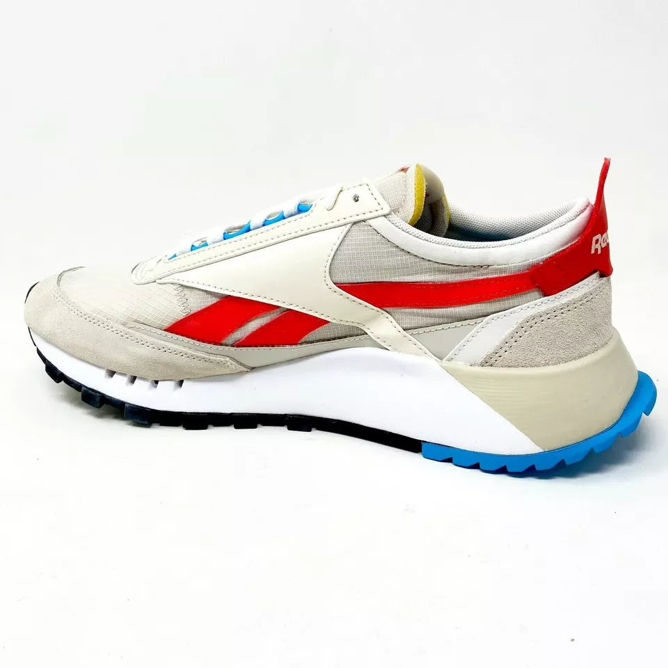 Reebok Men's Classic Leather Legacy Running Shoes Alabaster/Chalk/Laser Red